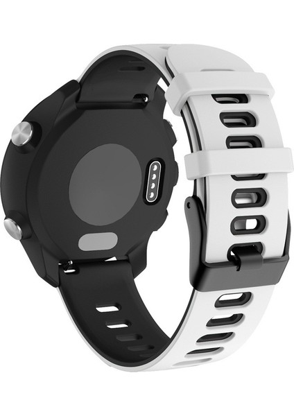 Huawei Watch GT2E Silikon Bilek Kayışı 20MM Beyaz+Siyah (Yurt Dışından)