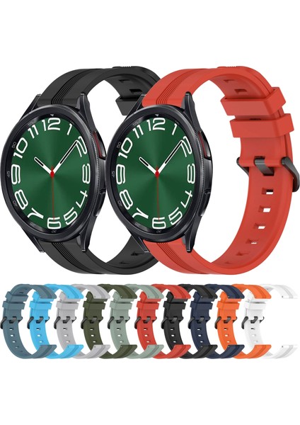 Samsung Galaxy Watch 6 Classic Için 20MM Silikon Kayış 47MM Kaya Mavisi (Yurt Dışından) modelleri