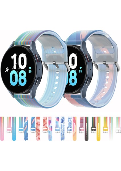 Silikon Kayış 22MM Siyah Gökkuşağı (Yurt Dışından)