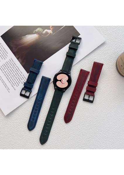 20MM Buzlu Deri Kayış Koyu Kahve (Yurt Dışından)