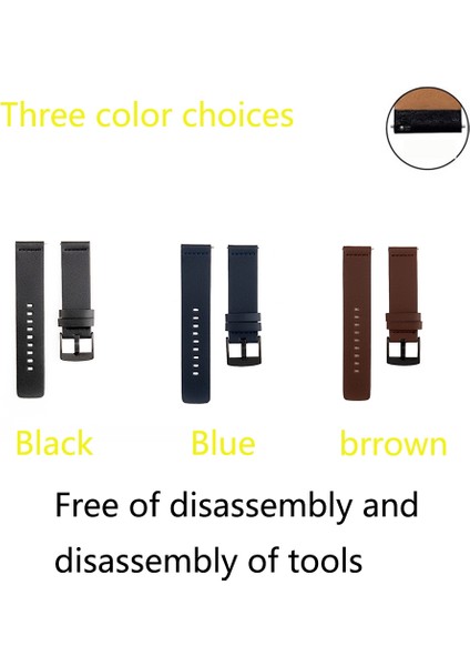 Samsung Galaxy Watch 4 Classic Için Deri Saat Kayışı 42MM Siyah (Yurt Dışından)