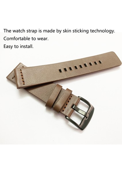 Samsung Galaxy Watch 4 Classic Için Deri Saat Kayışı 42MM Siyah (Yurt Dışından)