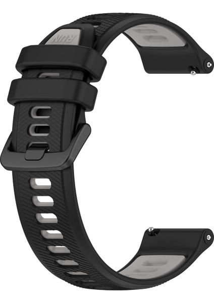 Samsung Galaxy Watch 6 Classic Için 20MM Silikon Kayış 43MM Siyah+Gri (Yurt Dışından) modelleri