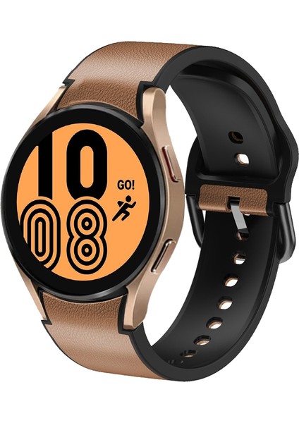 Samsung Galaxy Watch 4 40MM Açık Kahverengi Için Silikon Watch Band (Yurt Dışından)