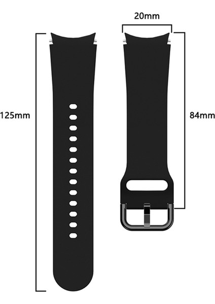 Samsung Galaxy Watch4 40MM Siyah Için Silikon Kayış (Yurt Dışından) fırsatları