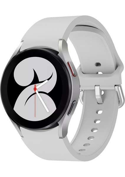 Samsung Galaxy Watch4 40MM Gri Için Silikon Kayış (Yurt Dışından)
