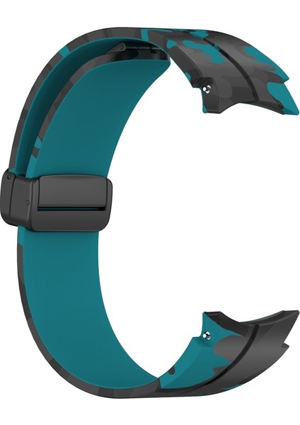 Samsung Galaxy Watch Için Silikon Watch Band5 / 5 Pro / Watch 4/4 Klasik Kamuflaj Koyu Mavi (Yurt Dışından)