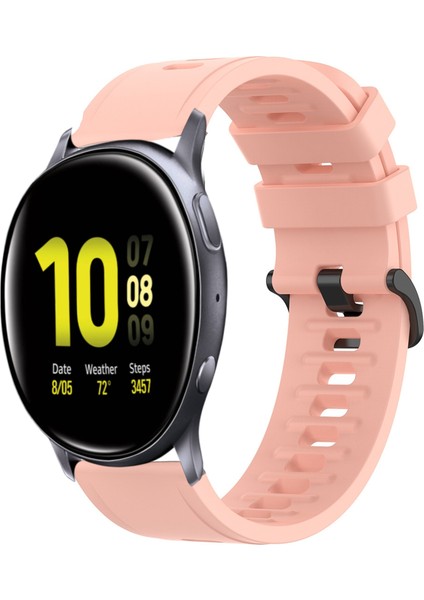 Samsung Galaxy Watch Active 2 44MM Pembe Için Yumuşak Silikon Watch Band (Yurt Dışından)
