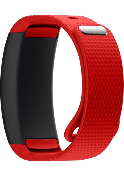Samsung Gear Fit2 Pro Silikon Kordonlu Saat Için, Boyut: S Kırmızı (Yurt Dışından)