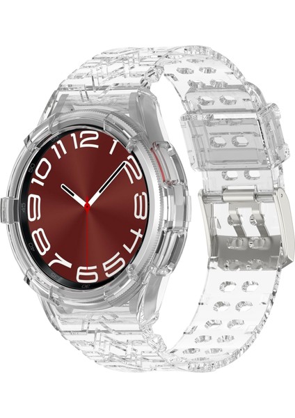 Samsung Galaxy Watch6 Classic 47MM R960 Şeffaf Için Tpu Saat Kayışı (Yurt Dışından)