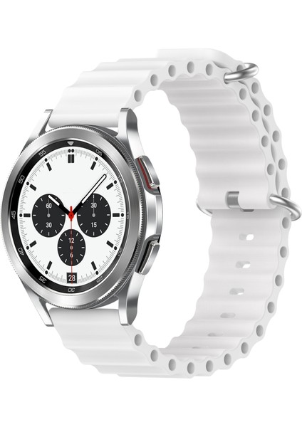 Samsung Galaxy Watch 4 Clic 42MM Beyaz Için Silikon Watch Band (Yurt Dışından)