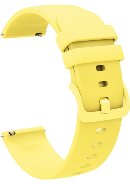Samsung Galaxy Watch3 41MM Sarı Için Silikon Saat Bandı (Yurt Dışından)