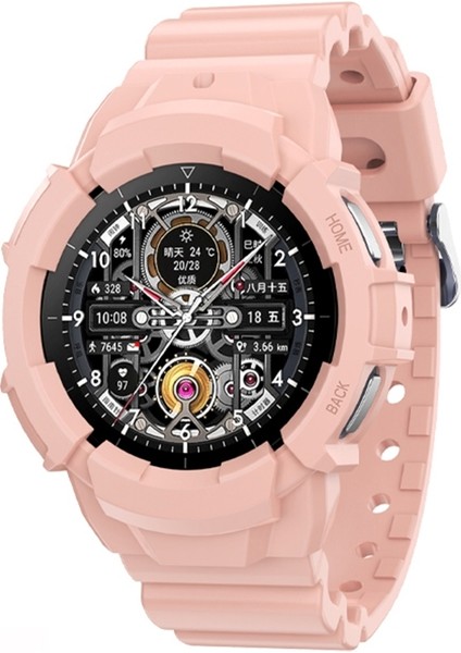 Samsung Galaxy Watch5 44MM Pembe Için Silikon Saat Bandı (Yurt Dışından)