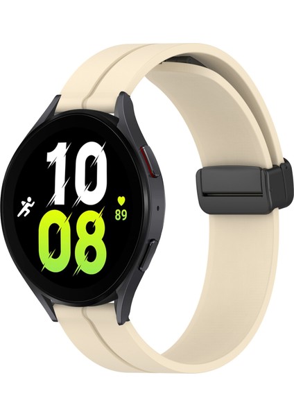 Samsung Galaxy Watch 5 40MM Bej Için Silikon Watch Band (Yurt Dışından)