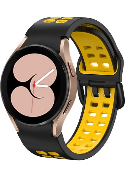 Samsung Galaxy Watch 5 40MM Siyah Sarı Için Silikon Watch Band (Yurt Dışından)