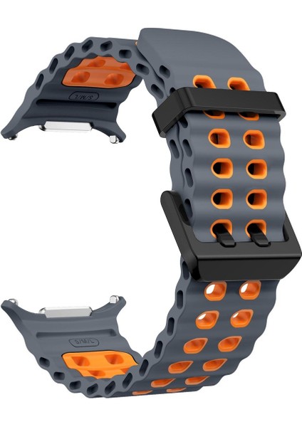 Samsung Galaxy Watch Ultra 47MM Uzay Gri Turuncu Için Silikon Watch Band (Yurt Dışından) modelleri
