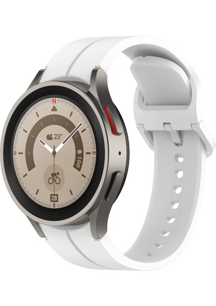 Samsung Galaxy Watch 6/6 Klasik Beyaz Için Silikon Watch Band (Yurt Dışından)