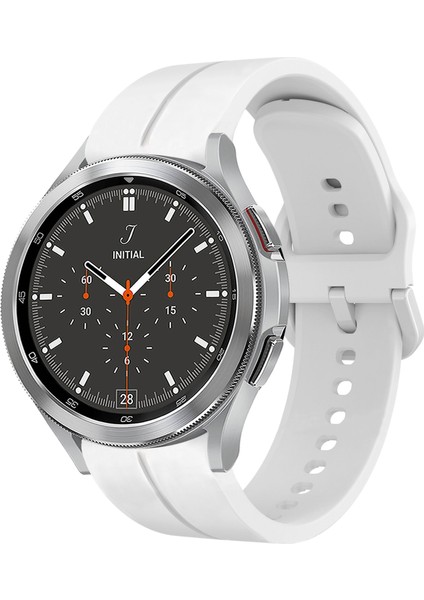 Samsung Galaxy Watch 4 Classic 46MM Beyaz Için Silikon Watch Band (Yurt Dışından)