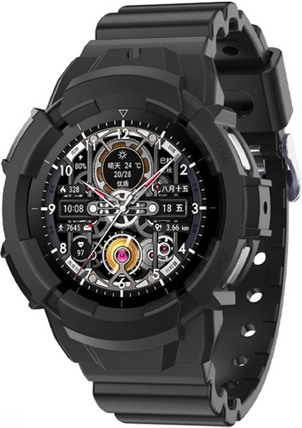 Samsung Galaxy Watch5 44MM Siyah Için Silikon Saat Bandı (Yurt Dışından)