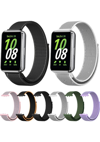 Samsung Galaxy Fit 3 Siyah Için Dokuma Naylon Döngü Askısı (Yurt Dışından)