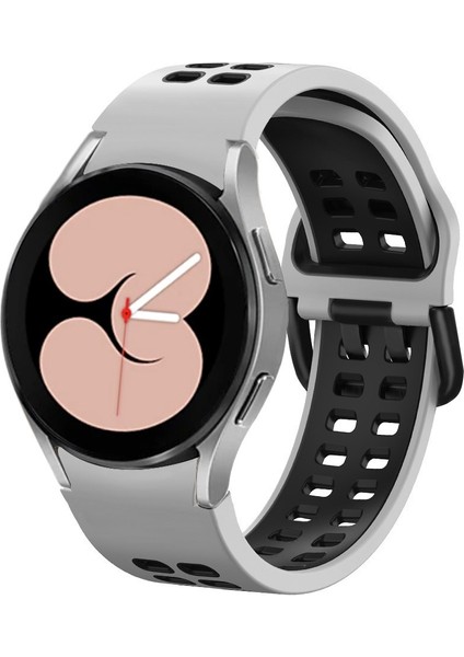 Samsung Galaxy Watch 5 Pro 45MM Beyaz Siyah Için Silikon Watch Band (Yurt Dışından)