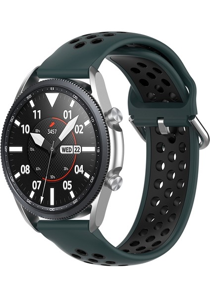 Galaxy Watch 3 45MM Kayışı Zeytin Yeşili Siyah (Yurt Dışından)