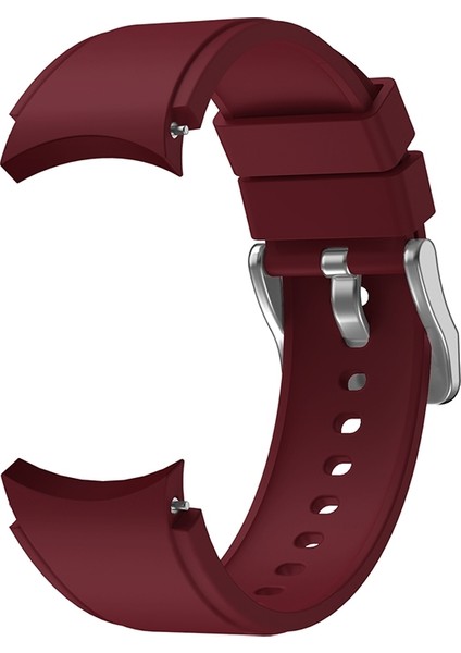 Samsung Galaxy Watch4 Için Silikon Kayış 44MM Şarap Kırmızısı (Yurt Dışından) fiyatları