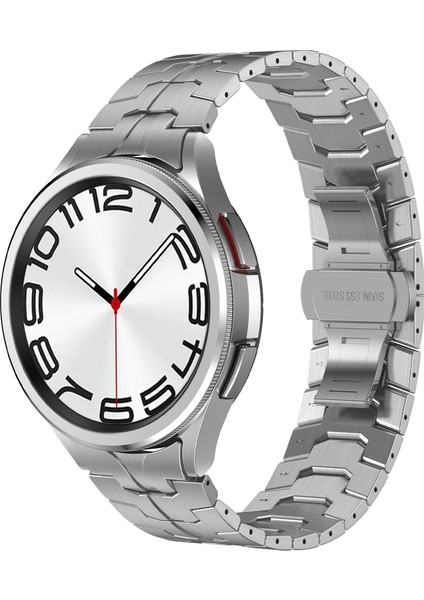 Samsung Galaxy Watch6 Classic Için Metal Kayış 43 / 47MM Gümüş (Yurt Dışından)