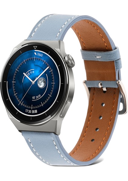 Samsung Galaxy Watch4 20MM Gök Mavisi Için Düz Dokuma Watch Band (Yurt Dışından)