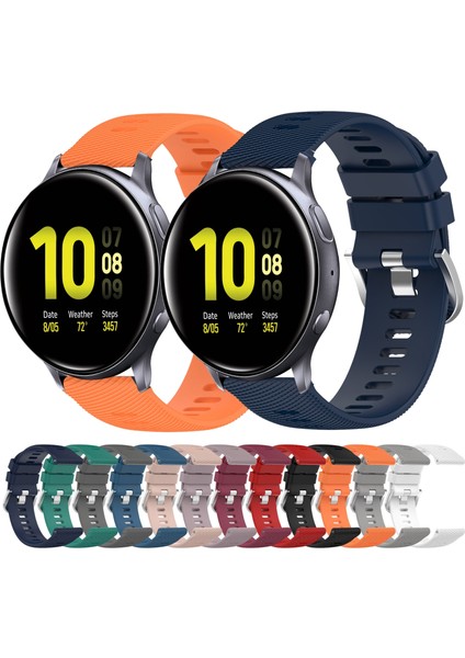 Samsung Galaxy Watch Active 2 40MM Mavi Için Silikon Watch Band (Yurt Dışından)