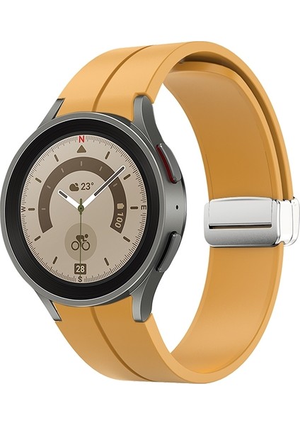 Samsung Galaxy Watch5 40&44MM / Pro 45MM Sarı Için Watch Band (Yurt Dışından)
