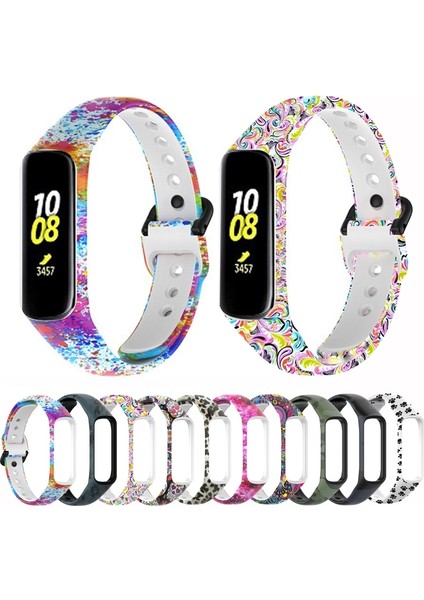 Samsung Galaxy Fit 2 Renkli Kafatası Için Silikon Saat Bandı (Yurt Dışından) fiyatları