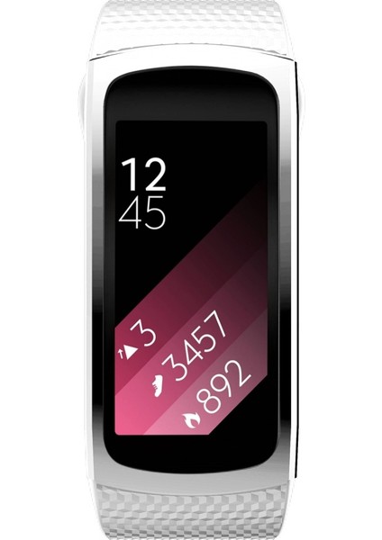 Samsung Gear Fit2 SM-R360 Için Silikon Saat Bandı, Bilek Kayışı Boyutu: 126-175MM Beyaz (Yurt Dışından) modelleri