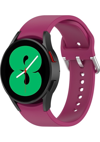 Samsung Galaxy Watch 5 44MM Şarap Kırmızısı Için Silikon Watch Band (Yurt Dışından)