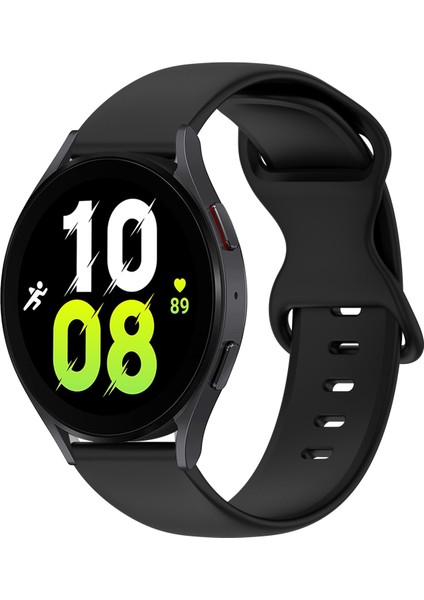 Samsung Galaxy Watch 5 44MM Siyah Için Silikon Watch Band (Yurt Dışından)