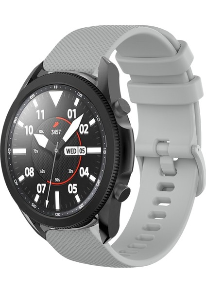 Samsung Galaxy Watch5 Pro 45MM Gri Için Silikon Saat Bandı (Yurt Dışından)