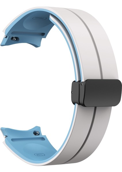 Samsung Galaxy Watch 6/6 Klasik Krem Beyaz+Açık Mavi Için Silikon Watch Band (Yurt Dışından) fiyatları