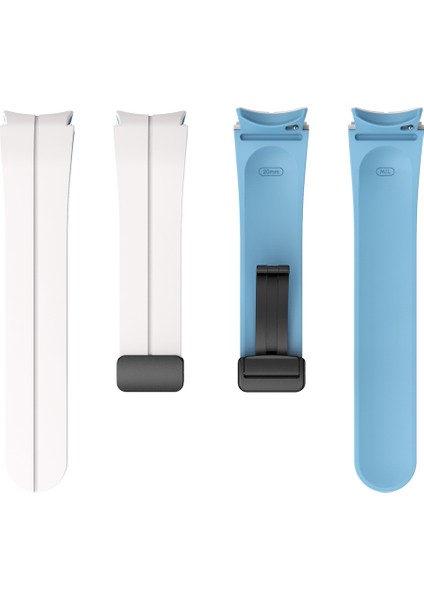 Samsung Galaxy Watch 6/6 Klasik Krem Beyaz+Açık Mavi Için Silikon Watch Band (Yurt Dışından) fırsatları