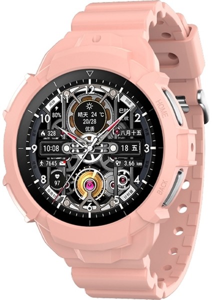 Samsung Galaxy Watch5 Pro 45MM Pembe Için Silikon Saat Bandı (Yurt Dışından)