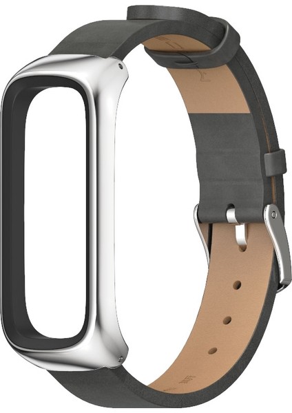Samsung Galaxy Fit 2 Gri Gümüş Için Mikrofiber Deri Watch Band (Yurt Dışından) fiyatları