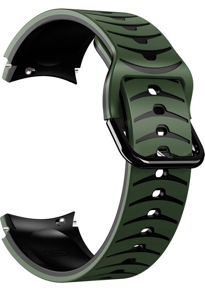 Samsung Galaxy Watch 5 Pro 45MM Ordu Yeşili + Siyah Için Silikon Watch Band (Yurt Dışından) fiyatları