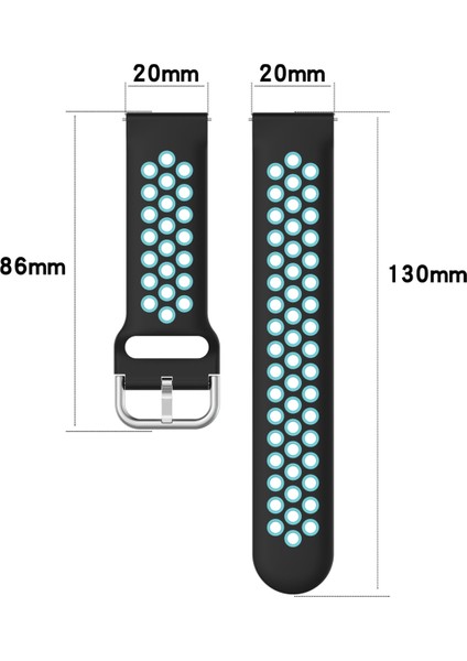 Samsung Galaxy Watch4 Clic 42MM Silikon Kayış Antrasit Siyah Siyah (Yurt Dışından)