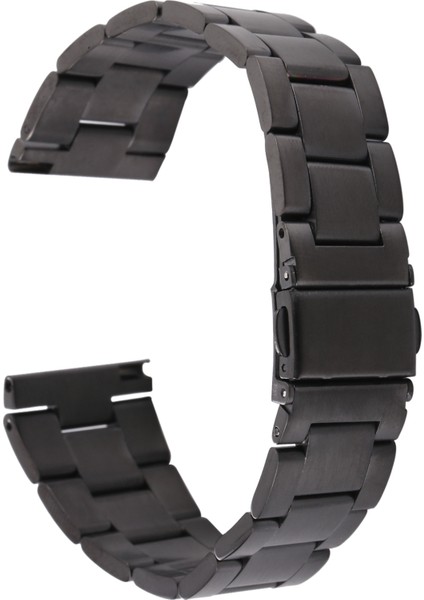 22MM Ste Saat Kordonu Siyah (Yurt Dışından)