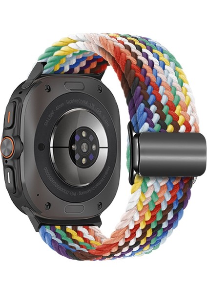 Samsung Galaxy Watch Ultra 47MM Resmi Gökkuşağı Için Naylon Döngü Watch Band (Yurt Dışından) fiyatları