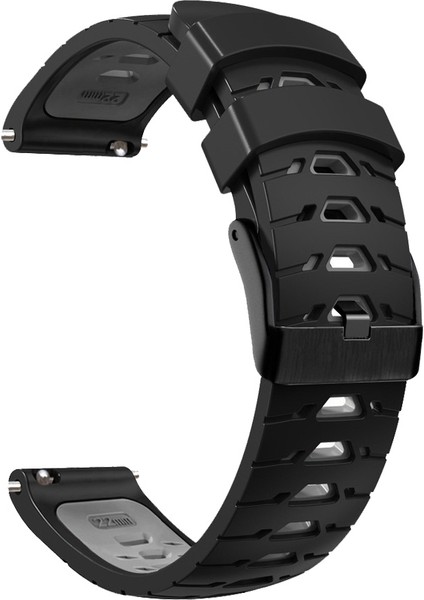 Samsung Galaxy Watch 46MM Siyah Gri Için Silikon Kayış (Yurt Dışından) modelleri