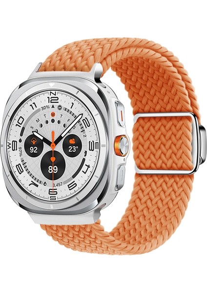 Samsung Galaxy Watch Ultra 47MM Turuncu Için Naylon Döngü Watch Band (Yurt Dışından)