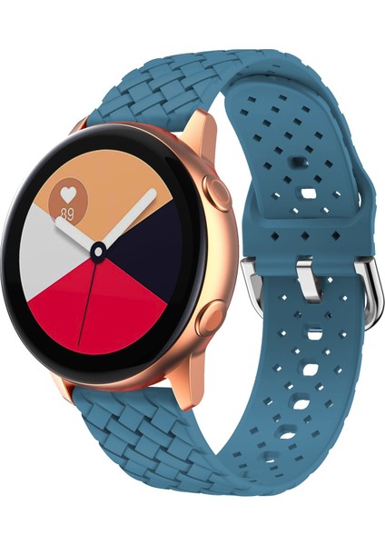 Samsung Galaxy Watch4 Classic Için Silikon Kayış 42/46MM Kot Mavisi (Yurt Dışından)