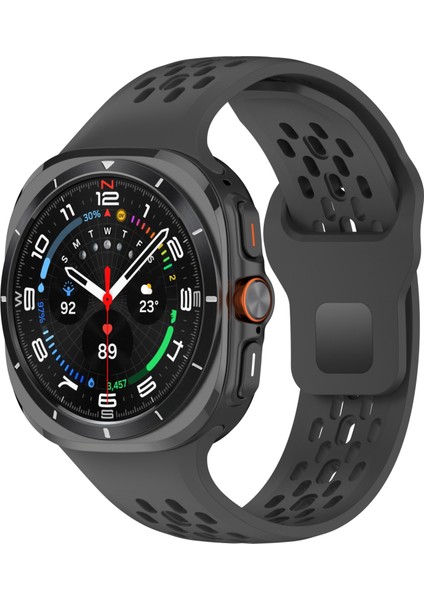 Samsung Galaxy Watch Ultra 47MM Siyah Için Silikon Watch Band (Yurt Dışından)