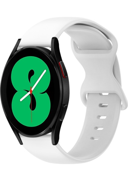 Samsung Galaxy Watch 4 44MM Beyaz Için Silikon Watch Band (Yurt Dışından)