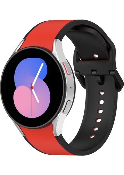 Samsung Galaxy Watch5 Pro / Watch5 Kırmızı Siyah Için Kayış (Yurt Dışından)